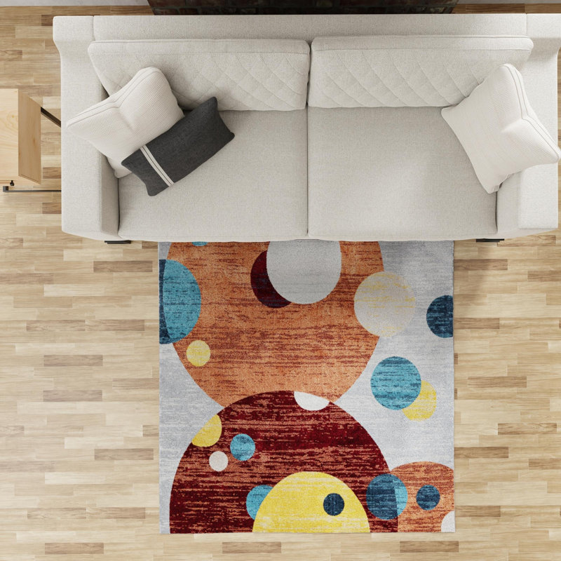 Bubbles Taslin Rug, Square 7'10"