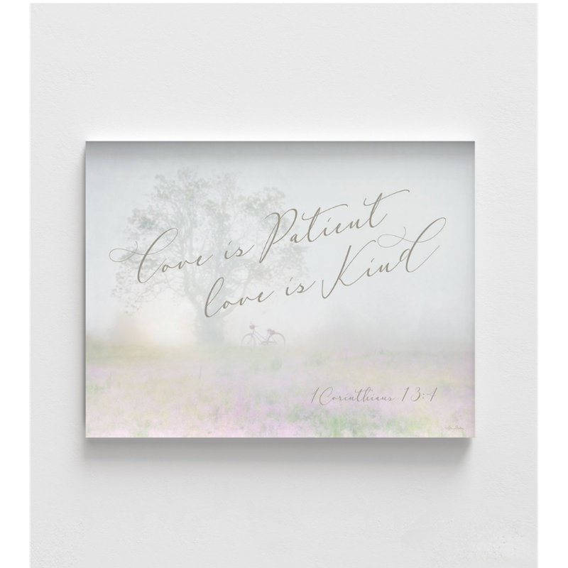 «Love is patient» par Lori Deiter, affiche 1: Corinthiens 13: 4, idée de cadeau d'anniversaire de mariage encadrée, très grand cadeau d'anniversaire, décoration de maison