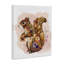 Art mural sur toile écureuil à motif de fleurs sauvages par Fab Funky-1188788874