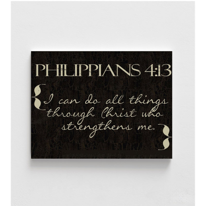 «I Can Do All Things», reproduction d'art de la Bible, impression de citation de Philippiens 4: 13, impression encadrée de versets de la Bible, impression de Christ qui me fortifie
