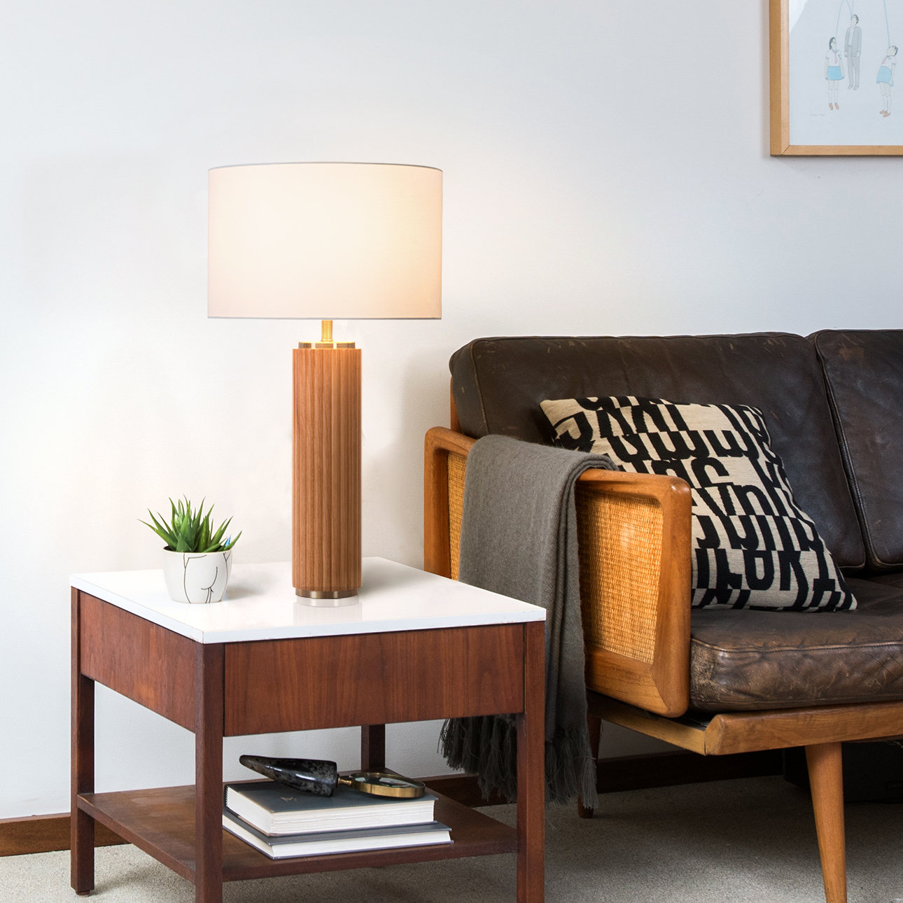 Tambo Dimmable Table Lamp, Natural Ash