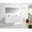 Ensemble de meuble-lavabo double mural 59 po Crowson