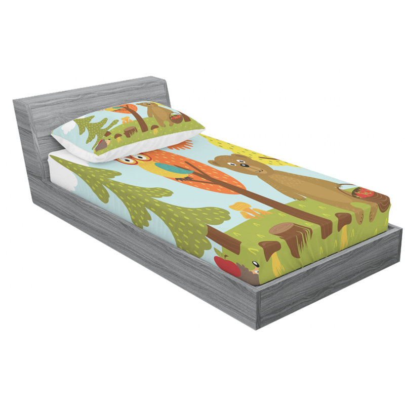 Microfiber Sheet Set, Twin Sheet Set with Fitted Sheet
