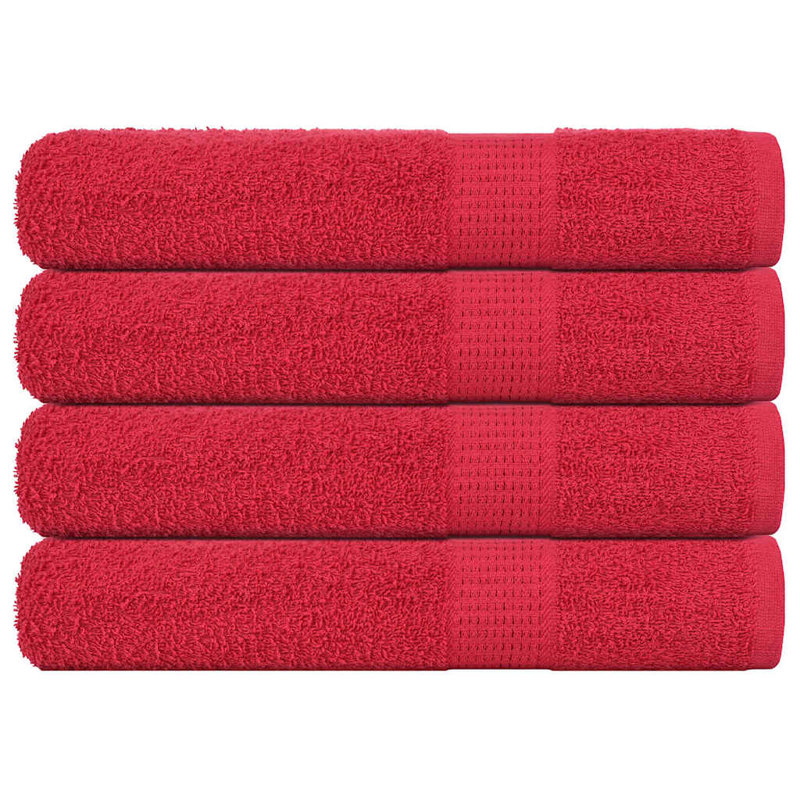 Jeeves 100% Cotton Bath Towel, Red