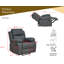 Fauteuil inclinable en similicuir Zanelle-1856149443