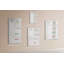 Magnetic Memo Board Whiteboard - 60 x 90 cm - With Marker and Magnets - Weekly meal plan