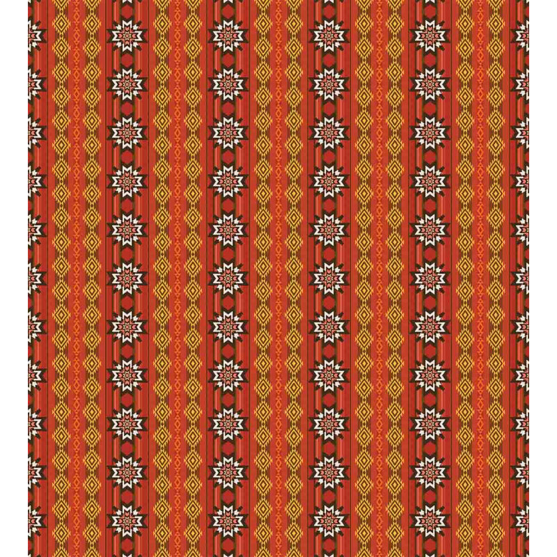 Rustic Polyester Geometric Shapes Duvet Cover, Queen Duvet Cover + 2 Standard Shams
