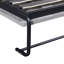 Lit double gris avec fonction d'armoire - et conception efficace en gris, option de solution convertible pratique