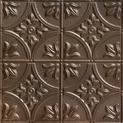 Carreau de plafond en fer-blanc clouté 2 pi x 2 pi Tiptoe