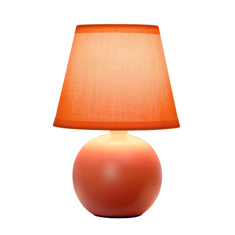 Amishi Ceramic Table Lamp, Orange, Yes