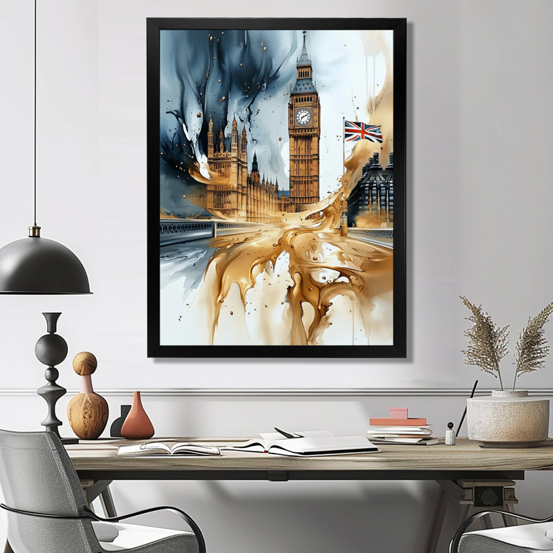 Monetta - art mural paysages urbains, Noir, noir, noir, noir, H 20 po x l 12 po, Reproduction encadrée d'une seule photo