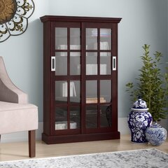 DVD CD Bookcase with Glass Doors 48 High