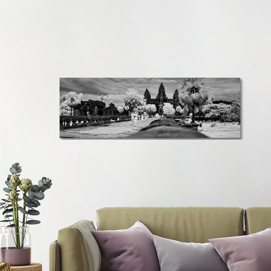 Terrace Of Honor, Angkor Wat, Siem Reap, Cambodia - Wrapped Canvas Panoramic Print
