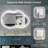 Bathroom Cloud Shape LED Mirror with Backlit, Anti Fog Lighted Vanity Mirror with Stepless Dimmable, ETL Listed, IP54 Waterproof, CRI90+, HD Tempered Glass-1530121688