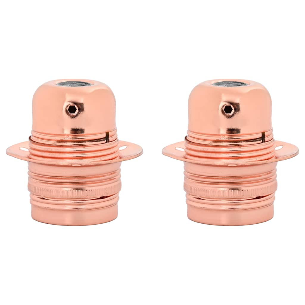 Symple Stuff Lamp Holders 2 Pcs Glossy Black E27