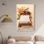 «Little Bird with Fall Flowers Glam», reproduction d'art sur toile par Art Remedy-115087592-117969150-117969143