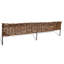 35cm H x 120cm W Brown Willow Lawn Edging