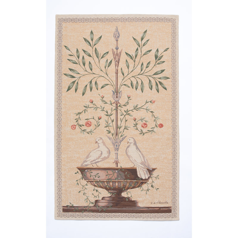 Fountain Doves Tapestry