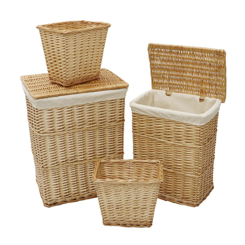 JVL Split Willow Decorative Basket