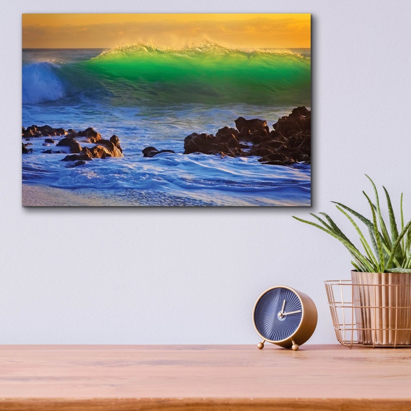 «Backlit» par Patrick Zephyr, art mural en verre acrylique, H 12 po x l 16 po x P 0,13 po