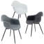Chaise avec accoudoirs Angeline - blanc-693482016