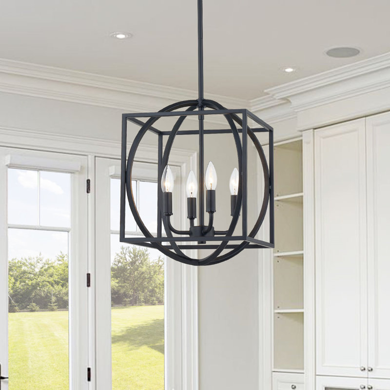 Tressia 4 - Light Pendant Lights Kitchen Lighting Pendant, Black