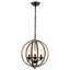 Lustre sphérique de style bougie à 3 lumières de 15 po de large Georffrey-1331816997