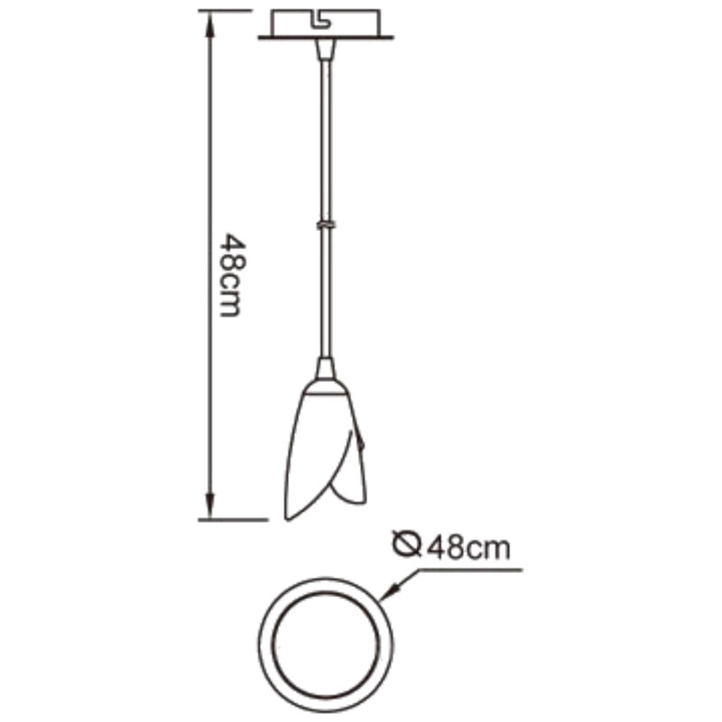 Cottone 1 - Light Cylinder Pendant, Polished Chrome