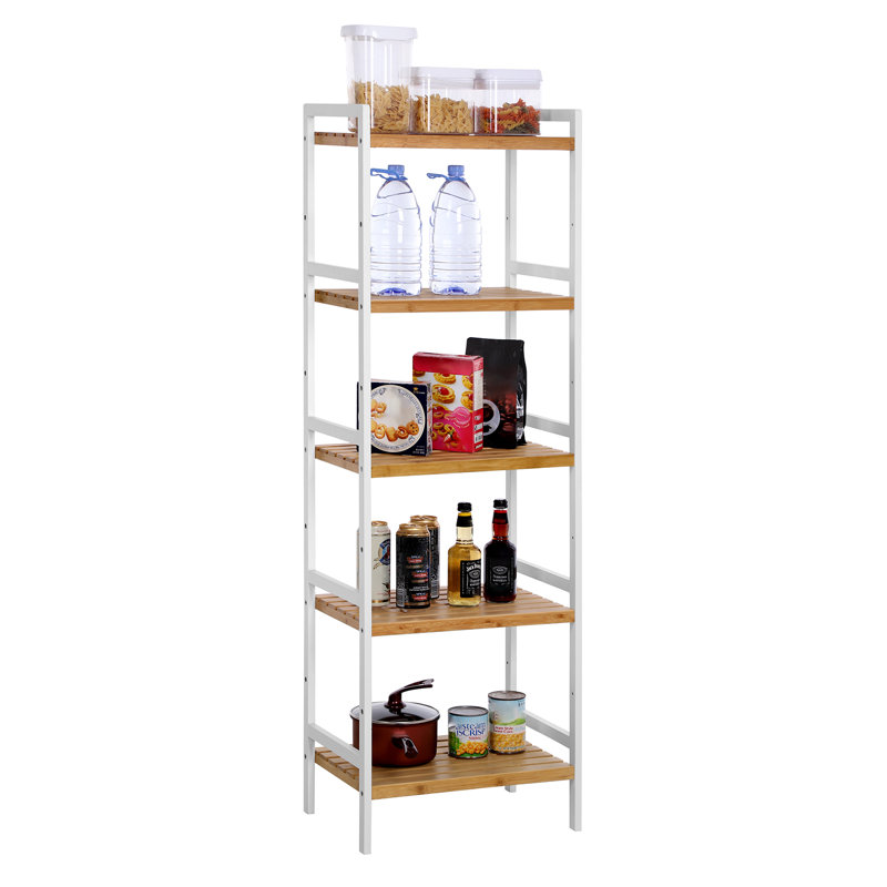 Rushali 45cm W Steel Shelving Unit, 142cm H x 45cm W x 31.5cm D