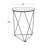 Chylie Mirrored Glass Top End Table-1363105704