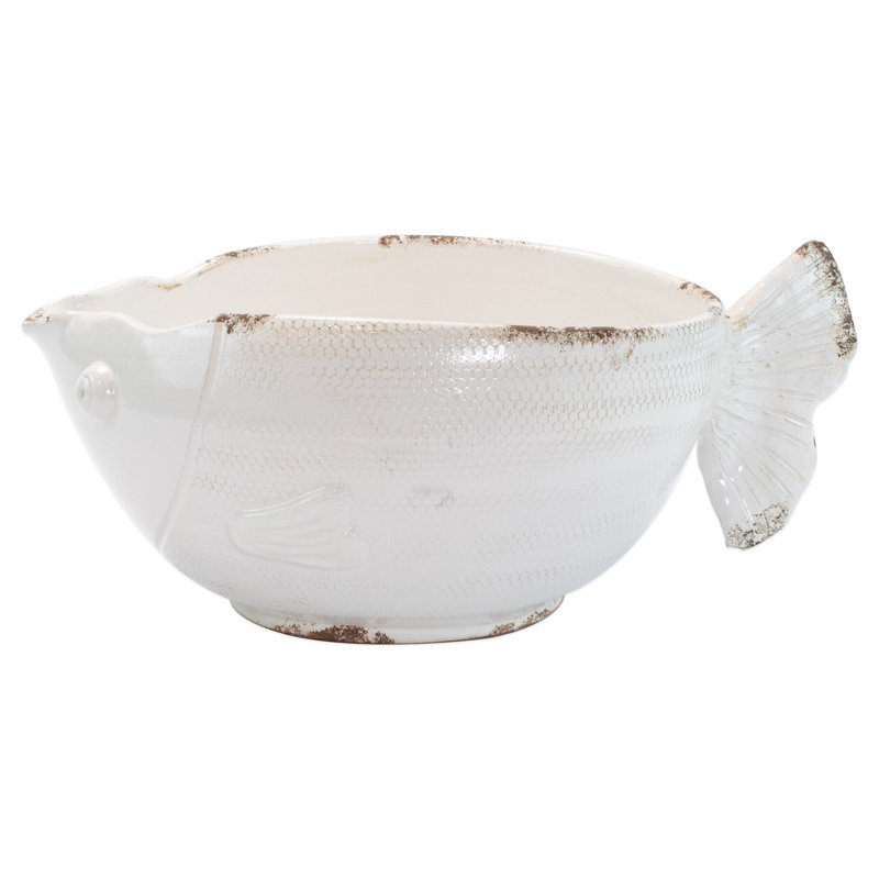 Rustic Garden Handmade Statue Planter, White