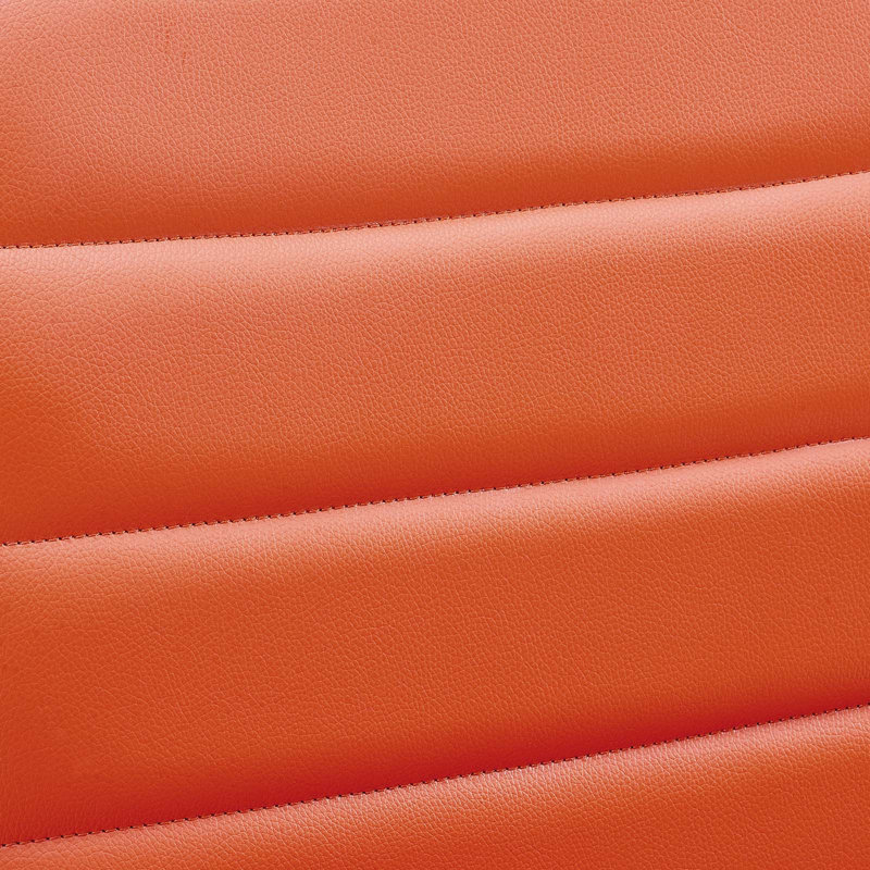 Modway Ripple Armless Mid Back Vinyl Office Chair, Orange