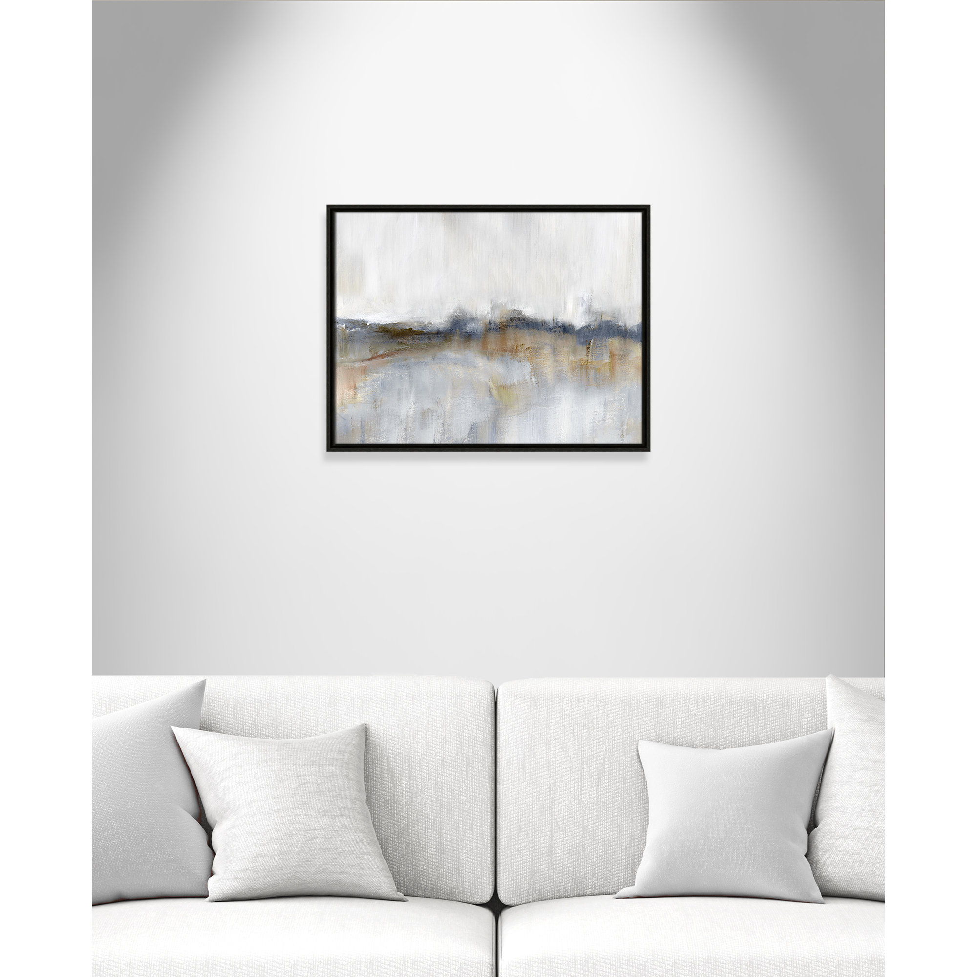 Autumnal Tide by Nan - Floater Frame Print on Canvas, 19.5" H x 25.5" W, Black
