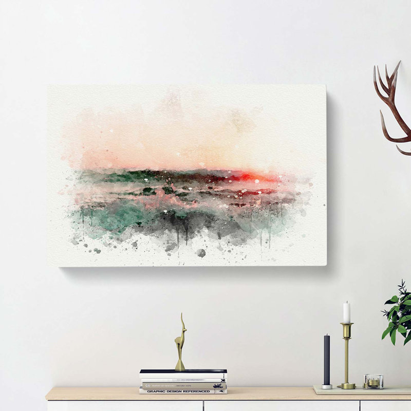 Ocean Splash In Abstract - Wrapped Canvas, 60cm H x 40cm W x 3cm D