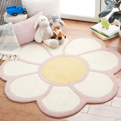 Tapis floral en laine touffeté à la main Abel Novelty
