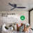 Hardy 3 - Blade Flush Mount Ceiling Fan with Remote Control-1793725480