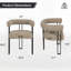 Ensemble de 2 fauteuils de salle à manger rembourrés-2085978335