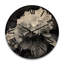 Horloge murale surdimensionnée en bois gris et blanc Hydrangea Bloom II-1979161680