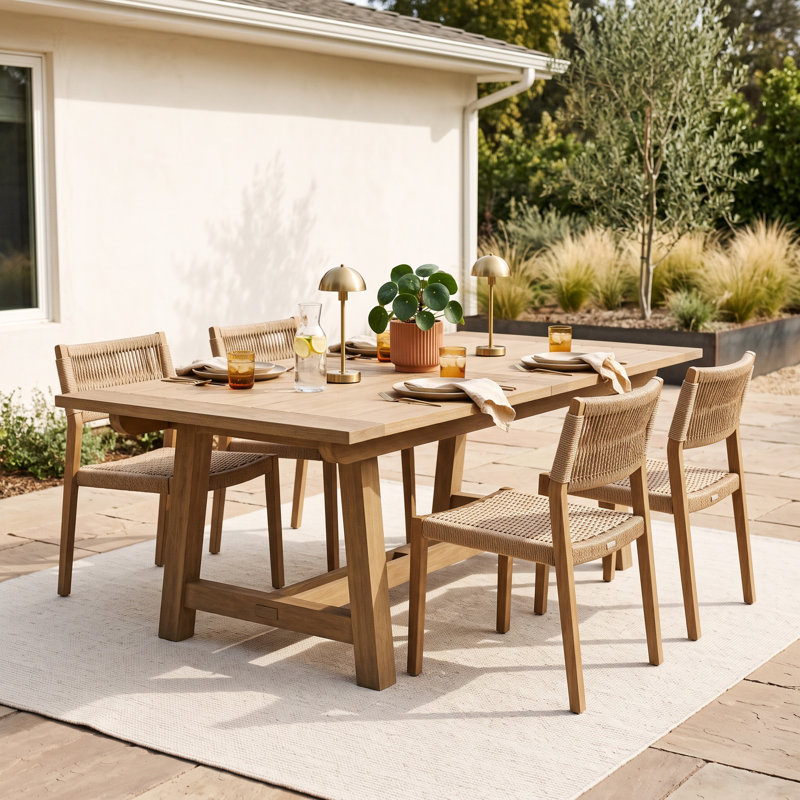 Vienna Extension Teak Outdoor Dining Table