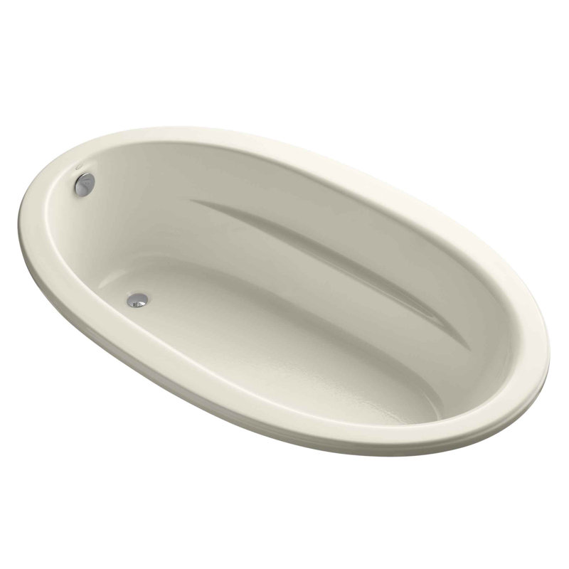 Sunward 72" x 42" Soaking Bathtub, Amande