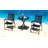 Tempered Glass Side Table 24" Square, Black Iron Frame, 10-Minute Easy Assembly, Indoor Outdoor Use
