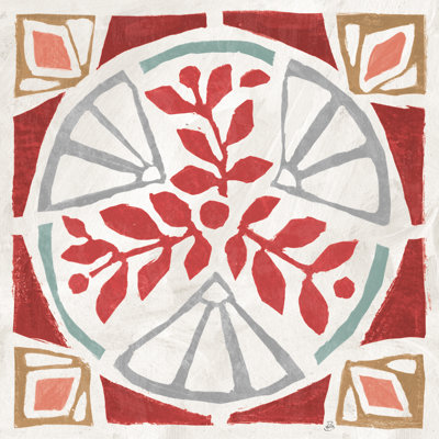 «Woodcut Christmas» - Peinture sur toile tendue