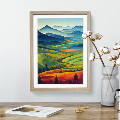 Watercolour Meadow Landscape No.1 - Wall Art