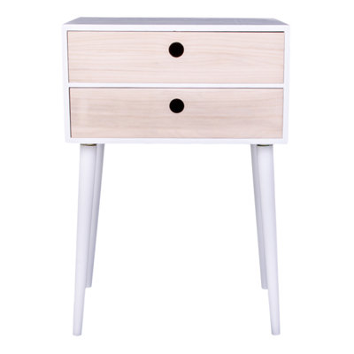 Calabro 45 cm W Solid Wood Bedside Table
