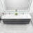 84'' Double Bathroom Vanity with Acrylic Top-1323390679