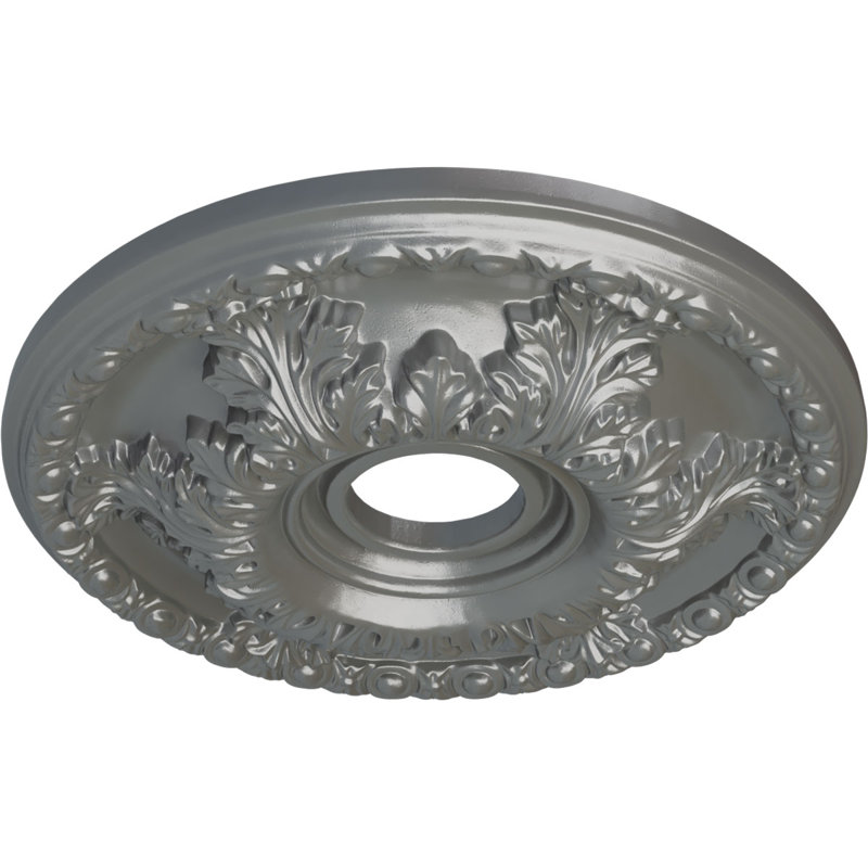 Médaillon de plafond Endurathane Nottingham, DO 18 po x P 3 1/2 po x P 1 1/2 po (convient aux auvents jusqu'à 4 5/8 po), finition brique réfractaire peinte à la main