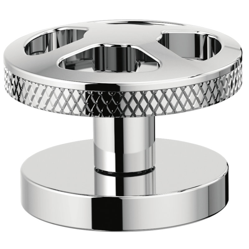 Litze® Widespread Lavatory Faucet With Low Spout, Wheel Handle, Polished Chrome, 1.2 GPM