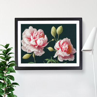 Fascinating Peony Flowers - Single Picture Frame Print