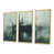 Toile avec cadre flottant or