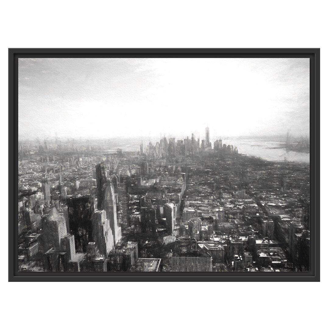 Gerahmtes Wandbild New York City Panorama Kunst